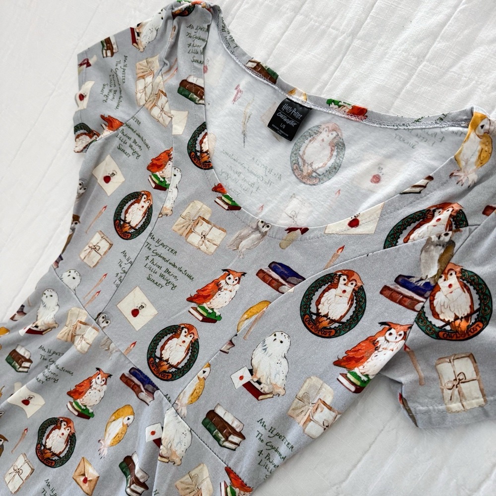 Cakeworthy Dress Harry Potter Women's LARGE Owls Privet Drive - Picture 3 of 8